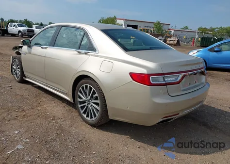 2017 Lincoln Continental Select z USA, uszkodzony, nr VIN 1LN6L9SP3H5607861